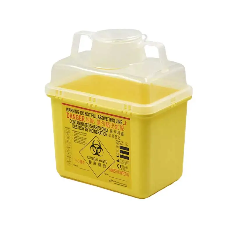 JCMED 7L Sharp Container Large Volume 7 Liter sharp containers box