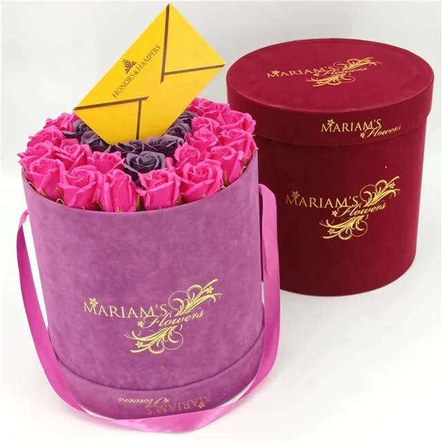 Flower Preserved Box Hat Flower Box for Florist Supplies