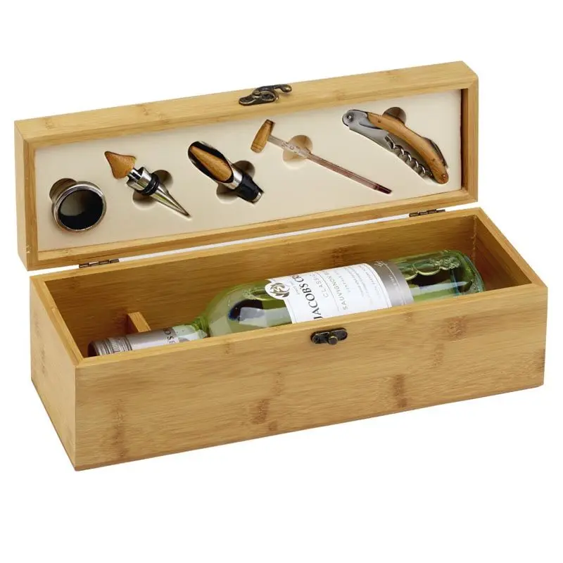 Wholesale Wine Bottle Wood Box Wine Gift Box Packaging Craft Storage Wooden Custom Luxury Beverage TIMBER Custom Size Accepted