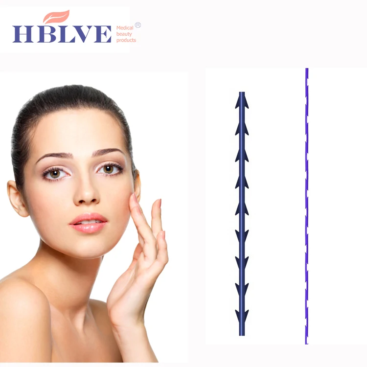  Рассасывающийся хирургический пресс для лица Blunt cannula формование рыбьей кости 3d cog pdo подтяжка