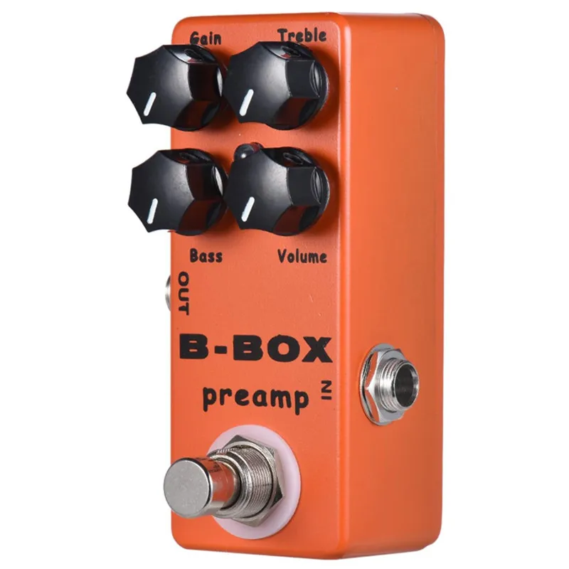 Mini B-Box Preamp Pedal Electric Guitar Effect with Overdrive Function Guitar Pedal