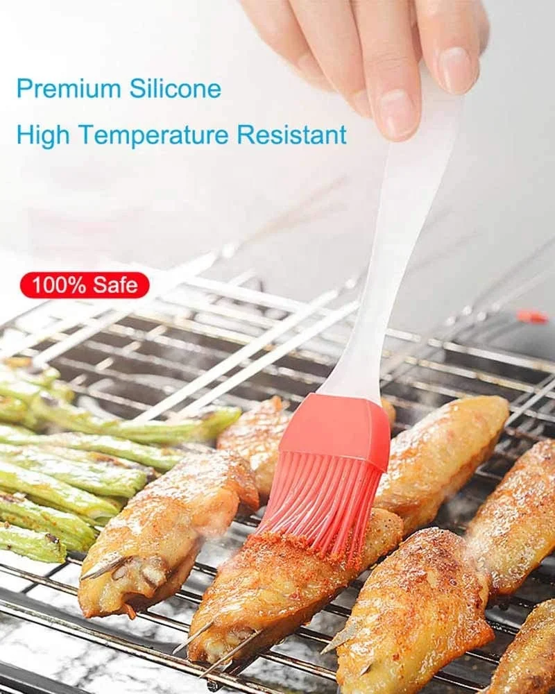 BPA Free Butter Spread Marinades Baste BBQ Silicone Basting Pastry Brush Oil