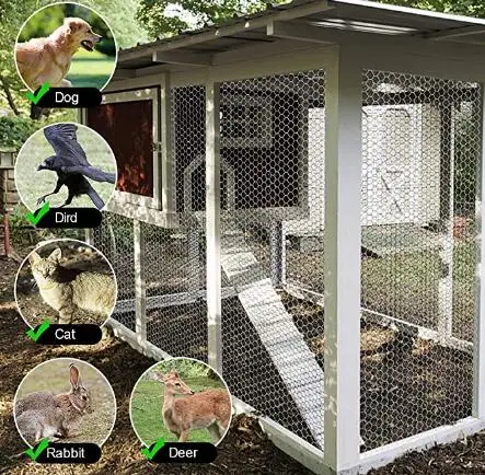 Экологически чистый тканый ПВХ покрытый расширенной металлической сеткой оцинкованный кролик шестигранный проволочный сетчатый лист