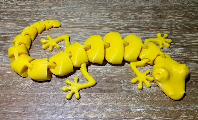 Custom Oem Factory 3D Printing Figures One Piece 3D Toys Degradable Resin Gecko Figure Toy