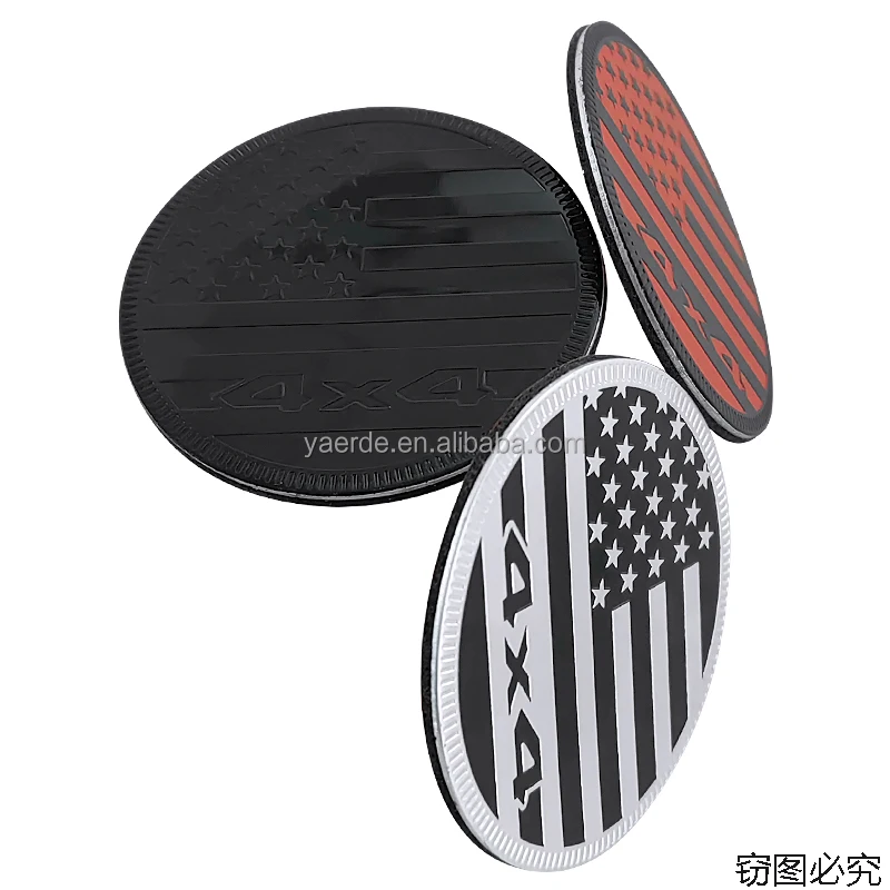 4X4 zinc alloy american flag car emblem Manufacturers customize car stickers with superglue personality and beauty