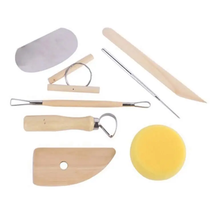 8PCS Pottery Clay Tools Practical Carving Modeling Tool Set
