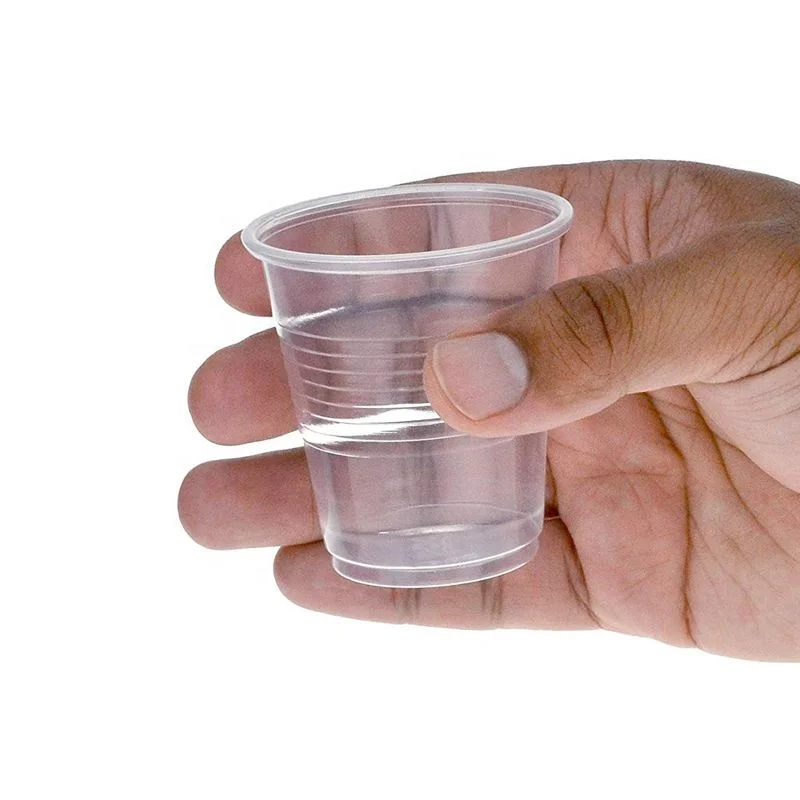 3.5 oz. Translucent Thin Wall Plastic Cold Cup Disposable PP Plastic Drinking Cups 2500/Case