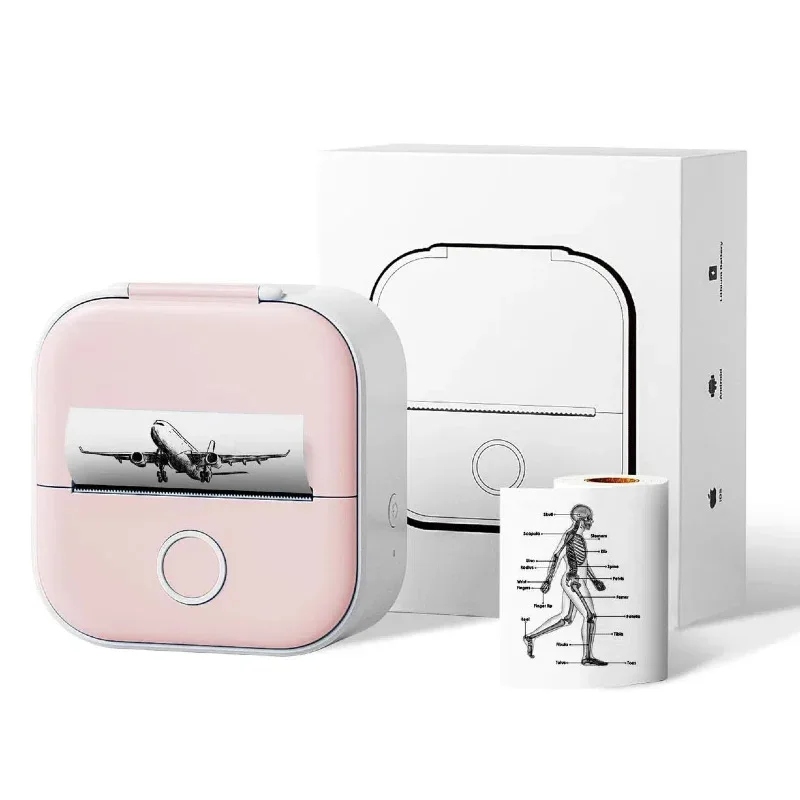 Phomemo T02 Mini 53mm Portable Photo Bluetooth Thermal 203 DPI HD Receipt Printer For Kids