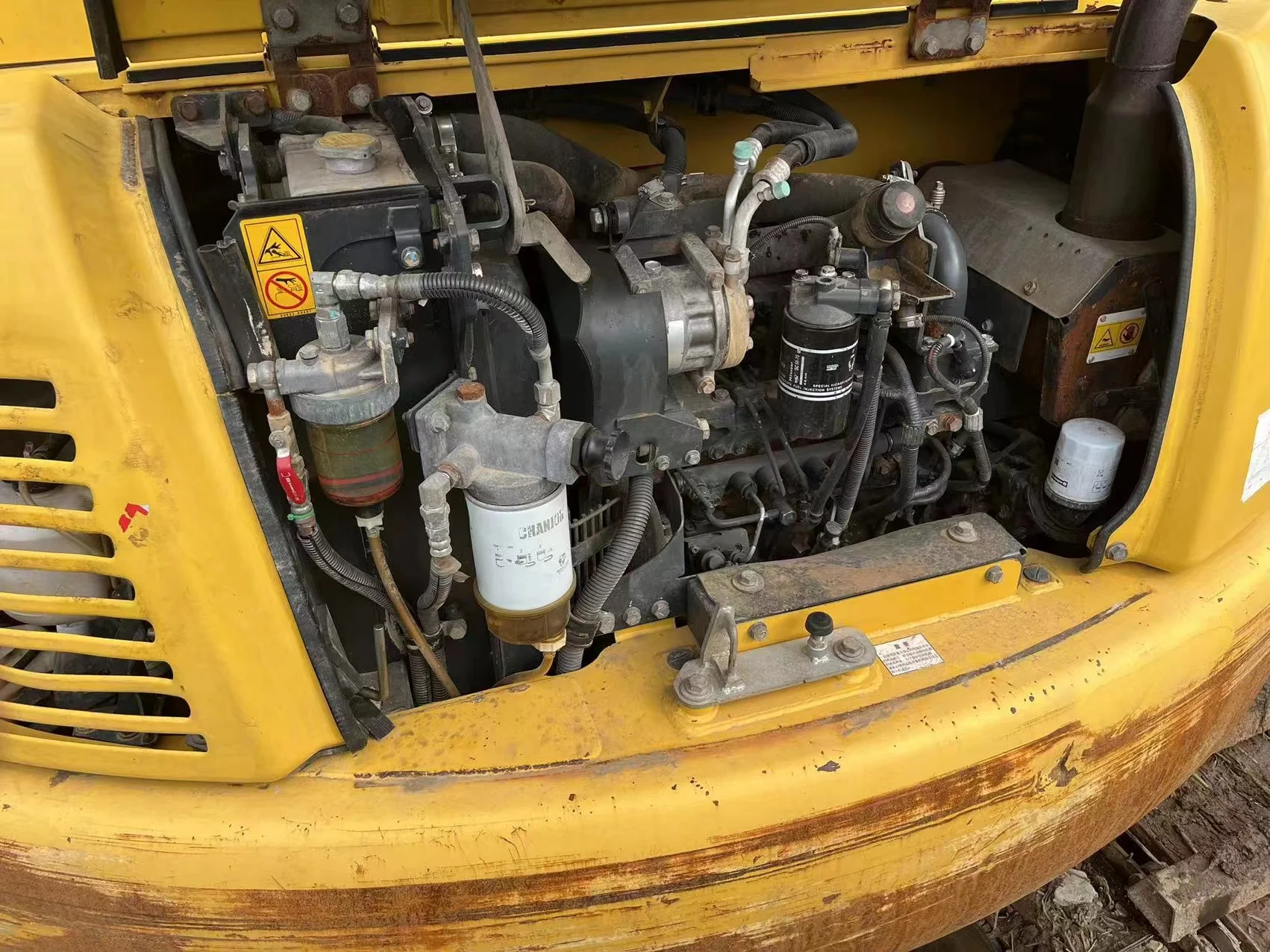 Used komatsu PC70-8 Deep Water Swamp Amphibious Dredger Mini Excavator for Hot Sale