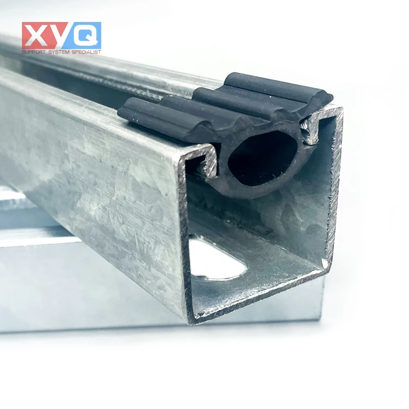 Rubber Sound Insulation for strut channels unistrut seal c channel strut Unicanal canal de puntal
