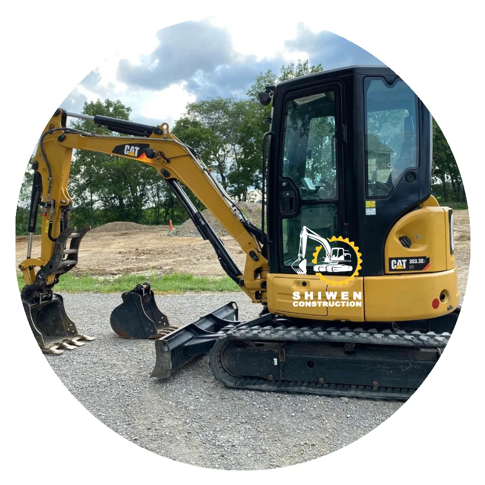 Second Hand Excavator CAT 303.5c Mini for Home Use CAT303.5 303.5E CR 303 304 305.5 305 306 307 308 Rubber Track