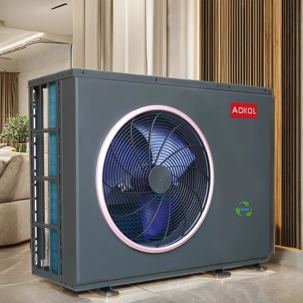 AOKOL 10 кВт R290 моноблок 75C нагреватель горячей воды DHW тепловой насос с низким уровнем температуры инвертор воздушный Источник для TUV сертифицированный ERP A +++