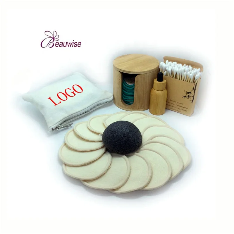 High Quality Eco-friendly Reusable Makeup Pads for Facial Cleansing Cosmetics, Washable and Reusable Cotton Pads