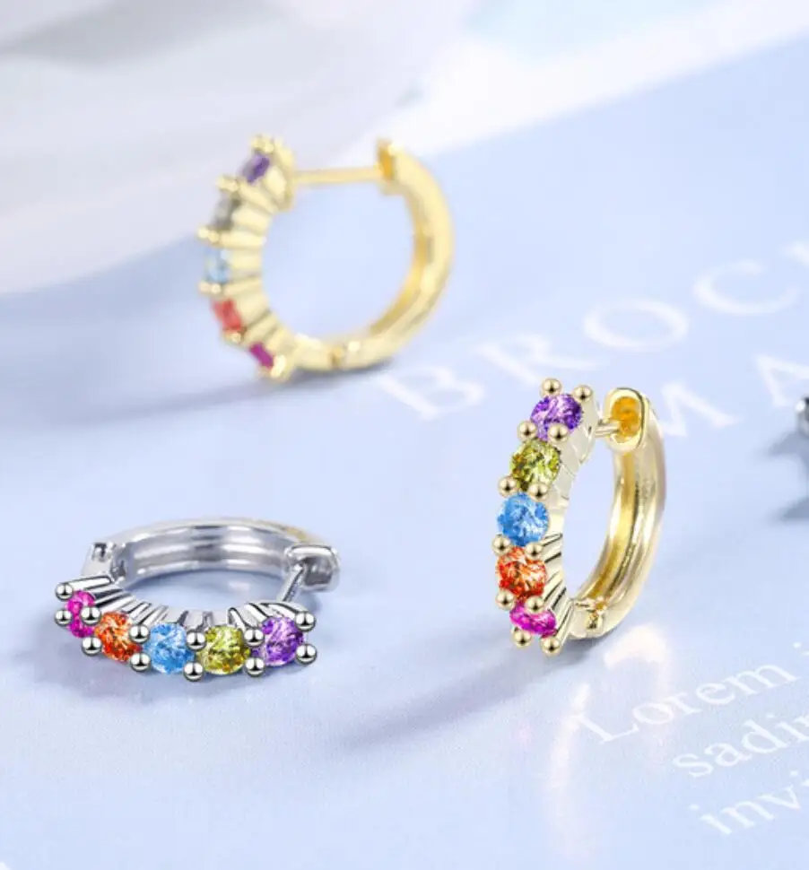 18k 14k gold plated wholesale fancy small gold earrings for woman