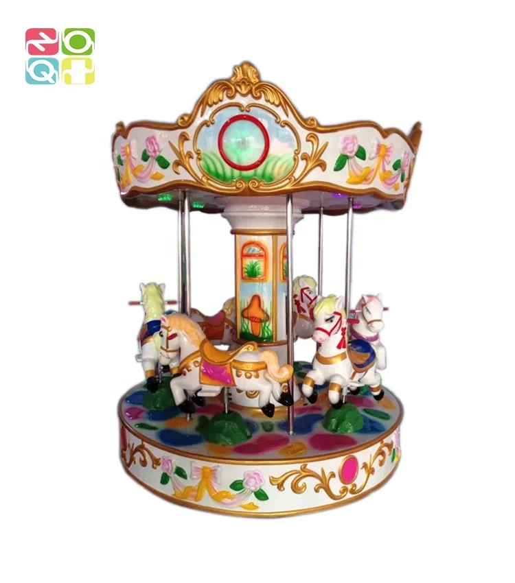 3 Player 6 Player Amusement Merry Go Round Playground Equipment Carousel Ride For Kids
