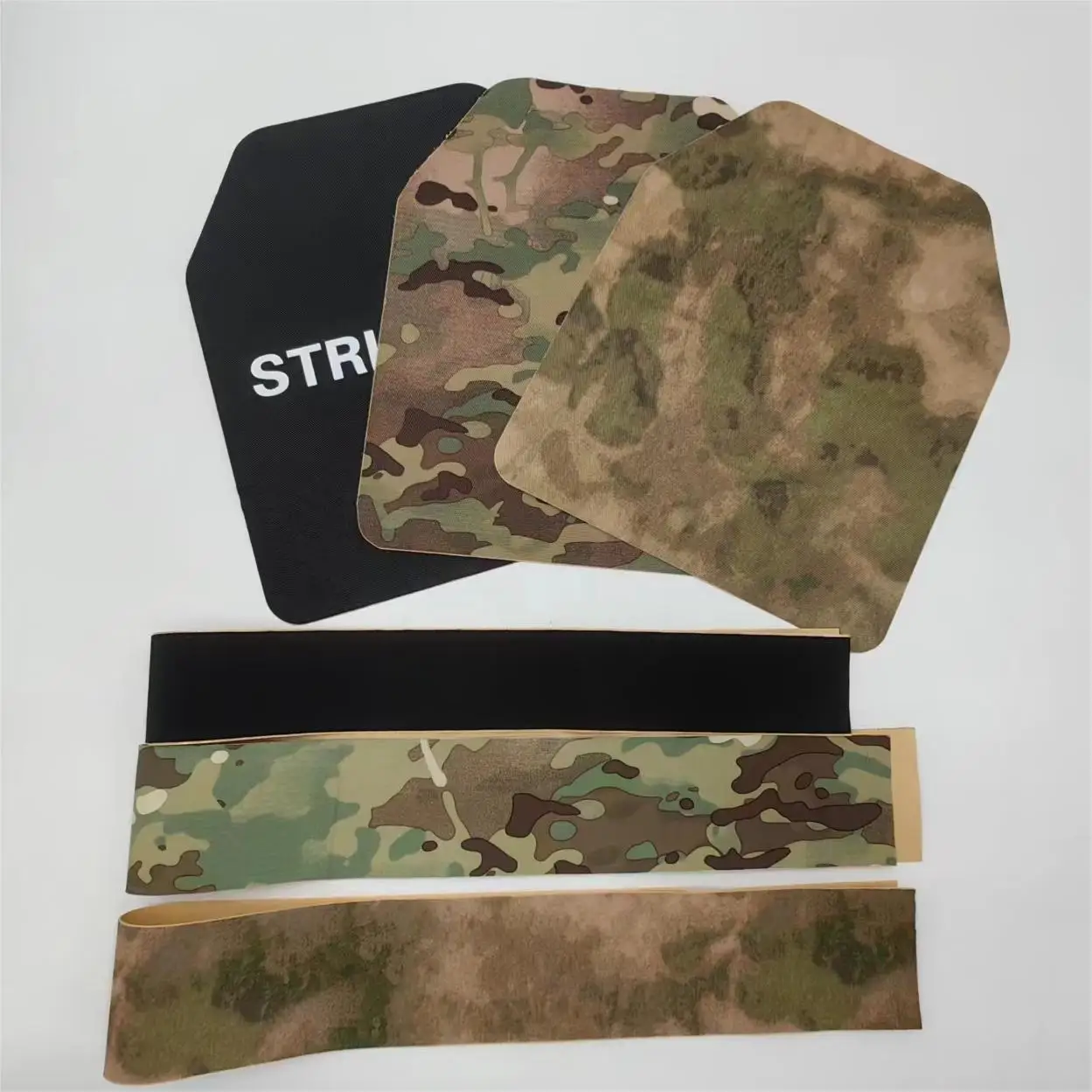 oxford fabric with adhesive attached for Outdoor Tactical Vest Insert Plate