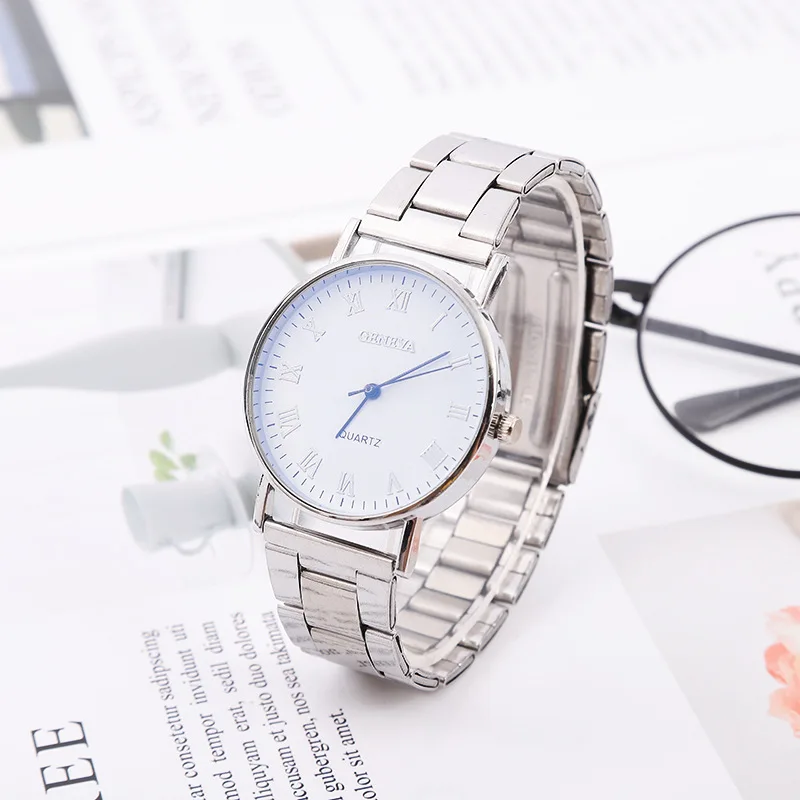 Мужские кварцевые наручные часы из нержавеющей стали