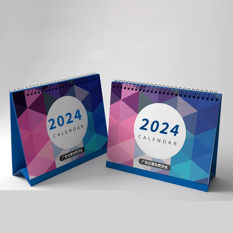 Custom Logo Paper 2025 Wholesale Creative simple calendar Office desktop decoration portable calendar