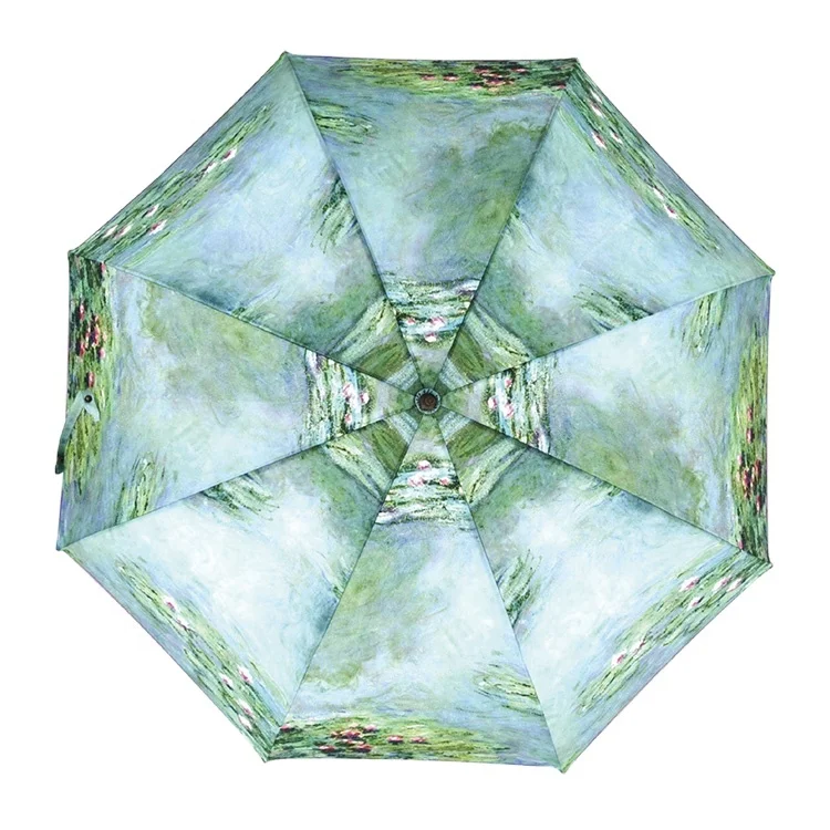 High Density Panel Material Customise Digital Print 22 Inch Luxury Straight rain Umbrella With J Shape Handle custom logo