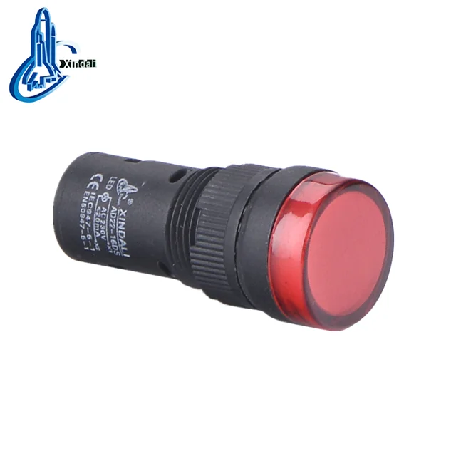 New Red LED power indicator AD22-16DS 12V 24V 220V 380V 22DS signal light LED Power Indicator Pilot Signal Light