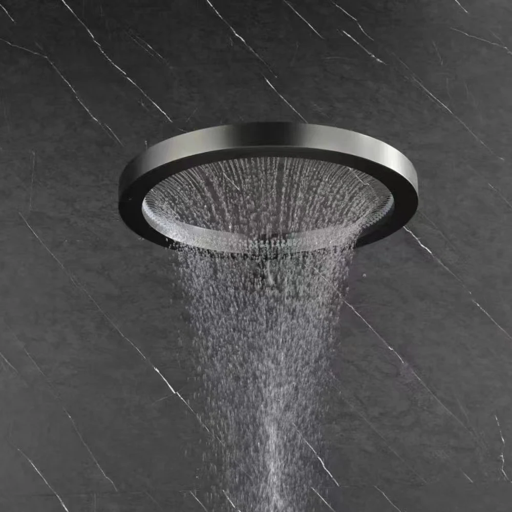 High-end smart home waterfall shower Wall Mounted Faucets Rainfall Water Mixers Taps Bathroom Bath & Shower Faucet