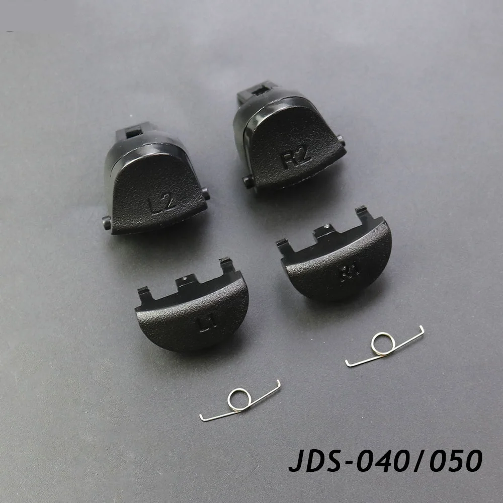Black Replace Buttons R1 L1 R2 L2 Triggers Button with 2 Spring For PS4 Pro Slim Controller Game Accessaries