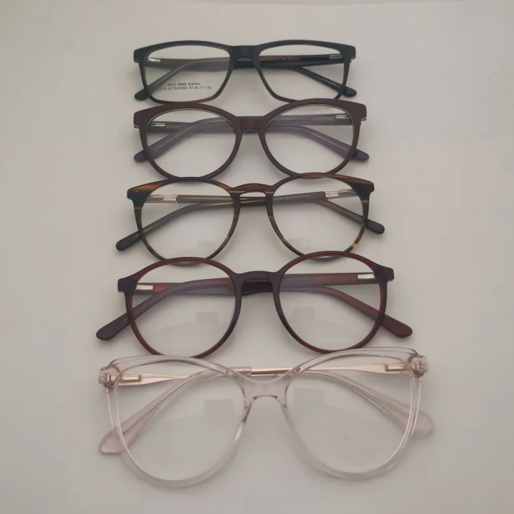 Cheap Price Inventory Acetate Optical Frame Big Frame Glasses Men Women Spectacles