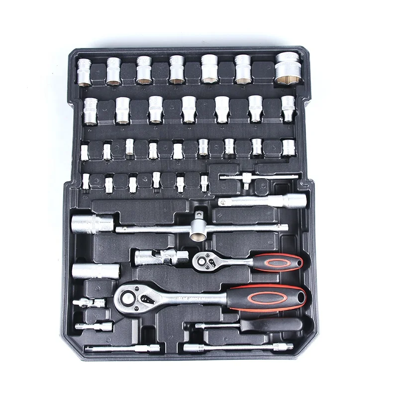 Manufacture wholesale 186pcs kraft mate electrical complete household tool box set