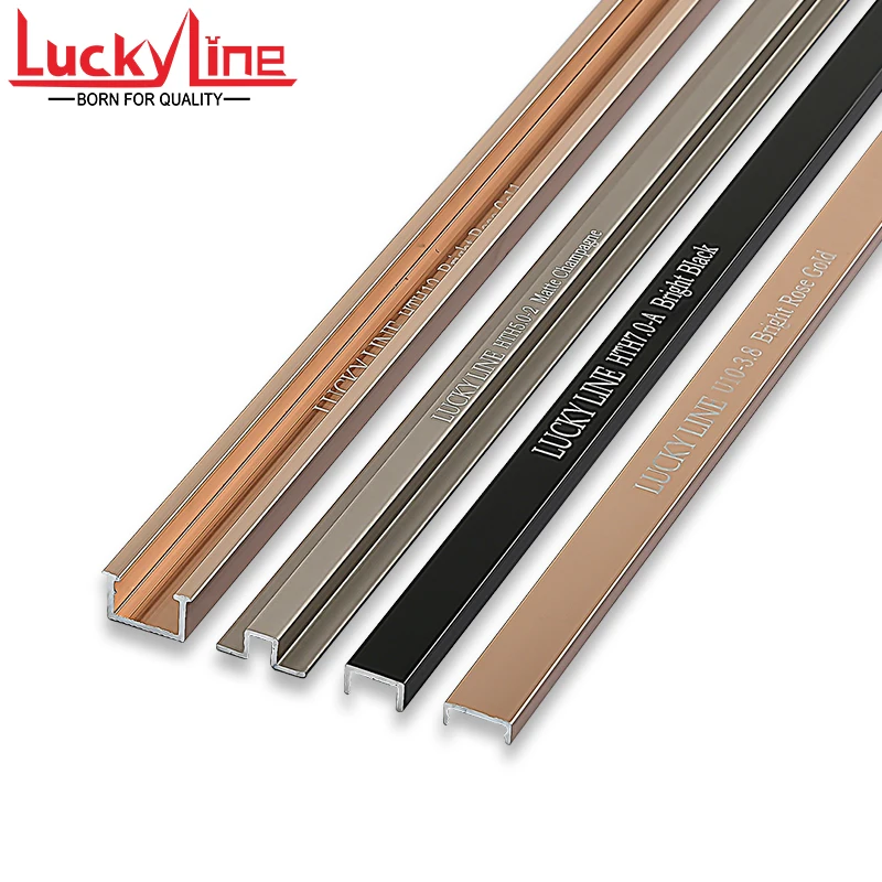 Оптовая продажа, U-образная линия для украшения плитки из алюминиевого сплава с индивидуальной настройкой размера