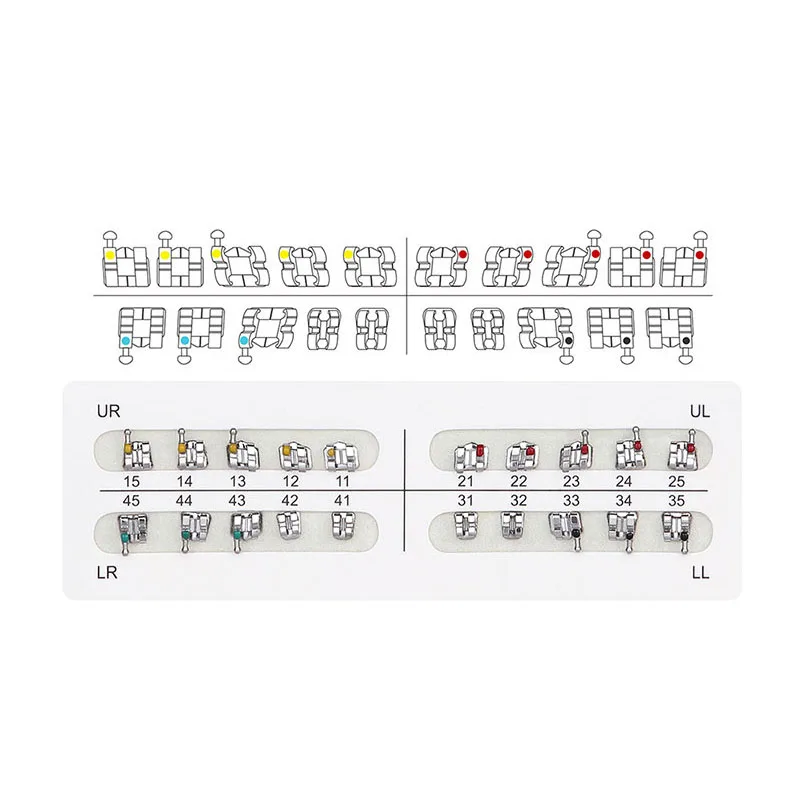 Dental Orthodontic Brackets For Ortho Treatment Mini/standard Roth/edgewise/mbt Brackets Braces