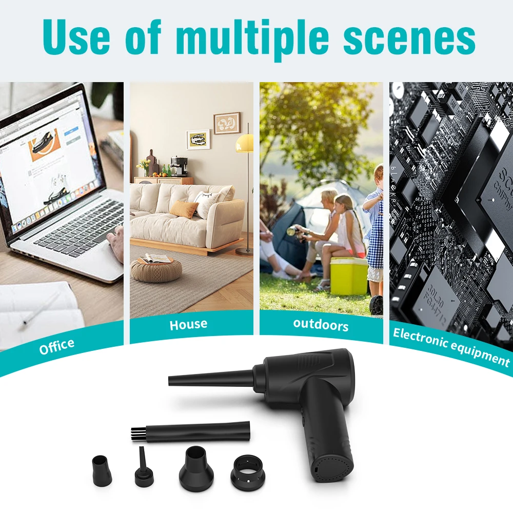 Hot Selling Electric Air Duster Portable Cleaners for Dust Blower Car Household Cleaning tools & accessories Storagebag Vacuum M