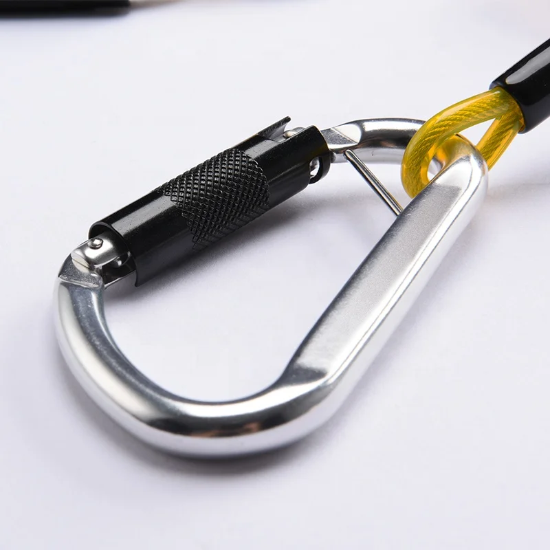 High Quality Fairly Elastic Lanyard Spiral Tool Manufacture Lockable Spring Tool Cord for Safety