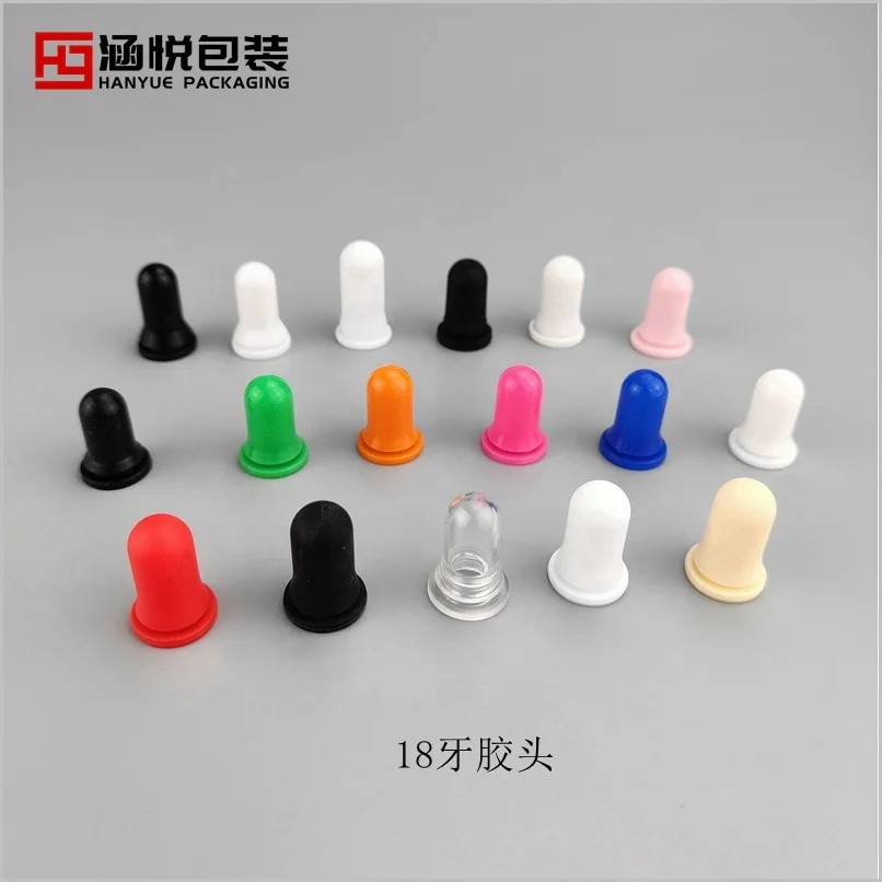 silicone rubber bulb dropper top 18mm 20mm  glass dropper pipette top Nitrile rubber for essential oil dropper