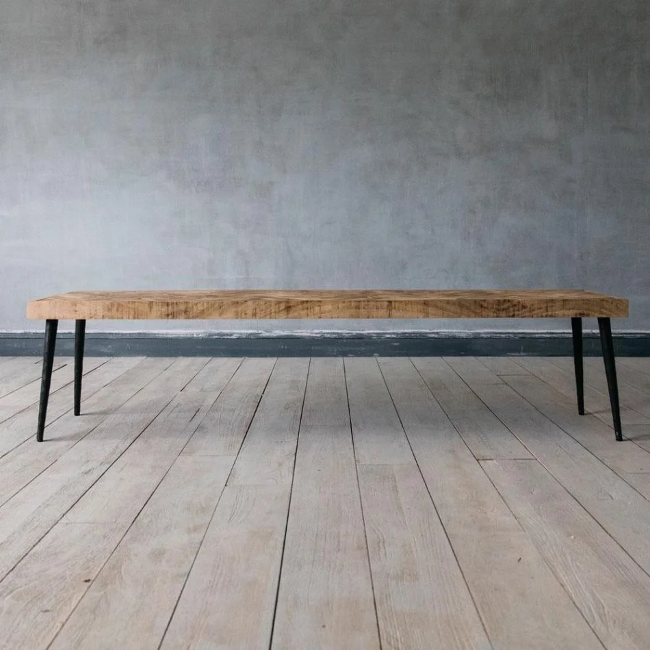 
Industrial Dining Bench Indian Antique Rustic Mango Ara Parquetry Design Dining Bench Jodhpur Vintage Solid Wood Dining Bench 