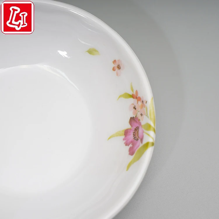 
Melamine tableware small dish dipping dish flower pattern daily household practical tableware 