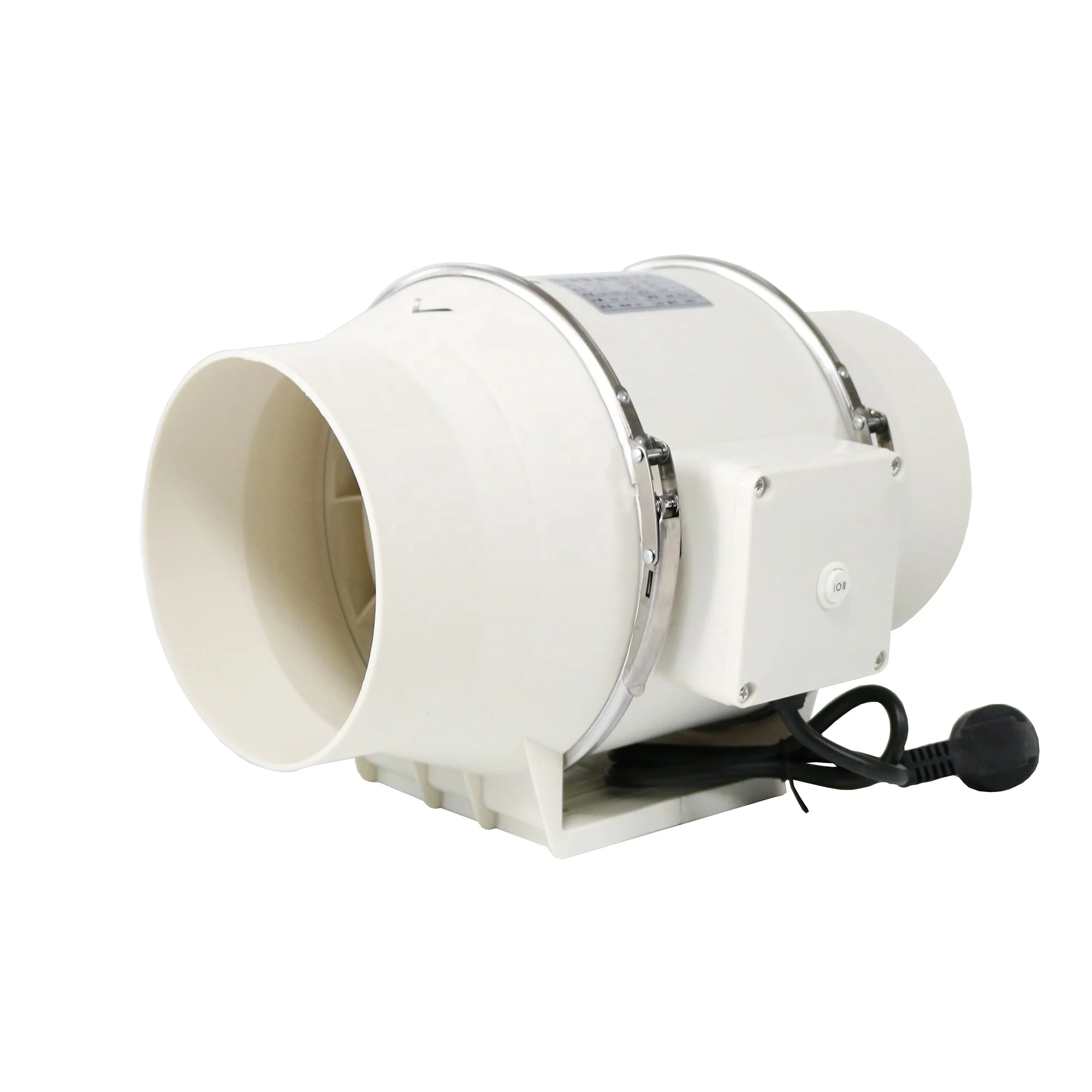 Amazon TT 100 125 150 200mm Smart Dual Inline Duct Fan TT Mixed-Flow 2 Speed Turbo Duct Inline Fan