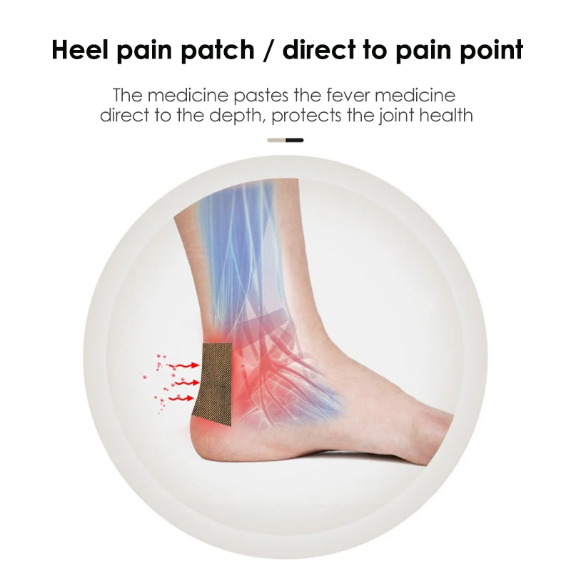 Heel Pain Patch Quick Acting Sole Bone Spurs Pain Stick Ankle Joint Muscle Sprain Rheumatoid Arthritis Nursing Patch