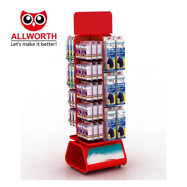 Retail Store Promotion Display POP Free Standing Cardboard Metal Display Racks