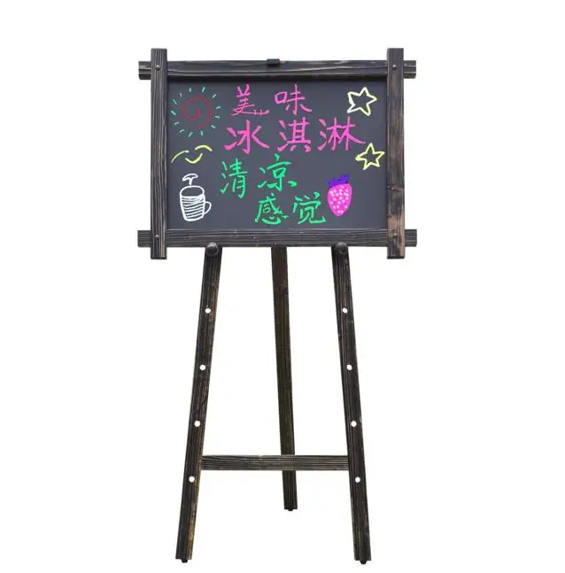 
Antique finishing wooden easel for displaying blackboard or other artworks; Wooden board stand in various sizes and styles 