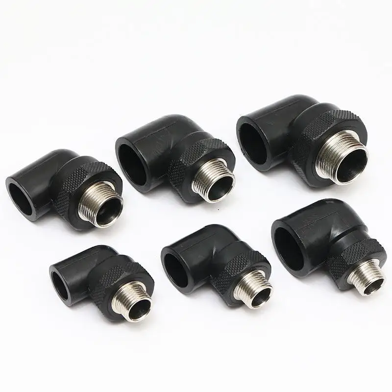 YIXIN Factory Wholesale HDPE Pipe Fitting Equal Elbow 90 Dn20-110 PE Fittings for Hot Cold Water Supply