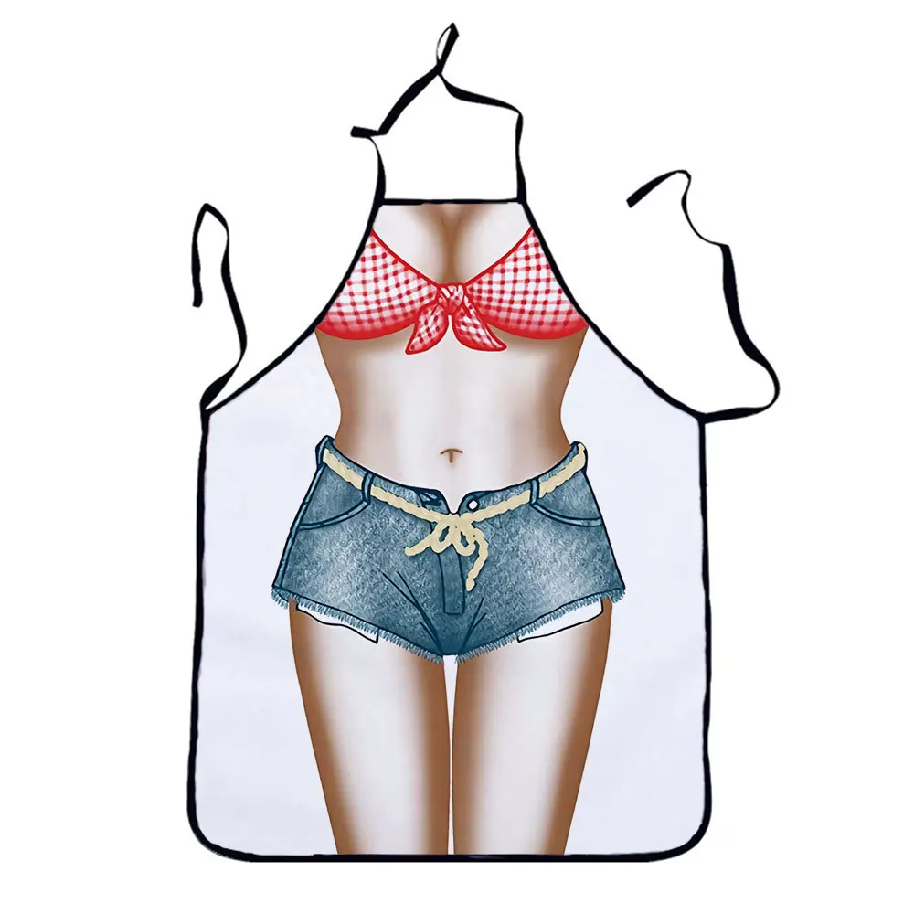 customized hot sexy apron funny creative net red hot pot shop performance party adult apron