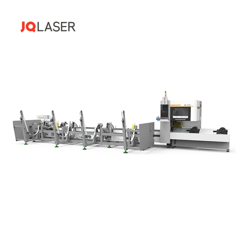 JQlaser 6016LN  200mm Full Auto-Loading 2000W Raycus Raytools Tube Pipe Laser Cutting Machine
