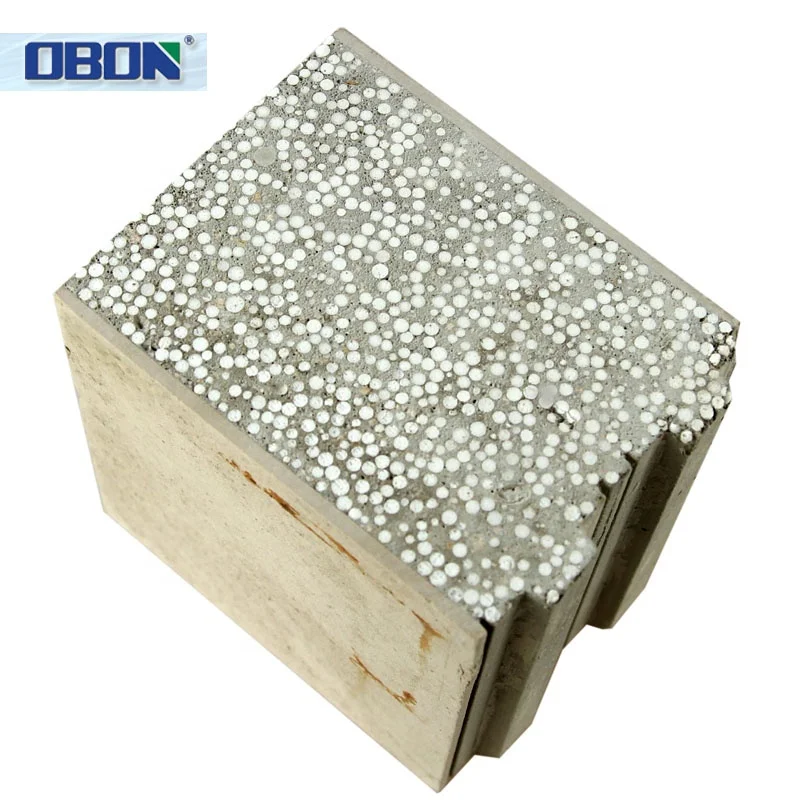 OBON Lightweight Precast Concrete Panel Eps Cement Sandwich Board for Prefabricated House