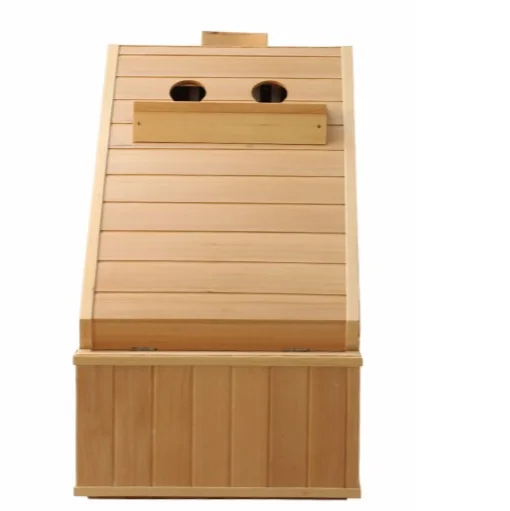 Convenient for 1 people solid wood type sauna bucket shower box barrel mini wooden room