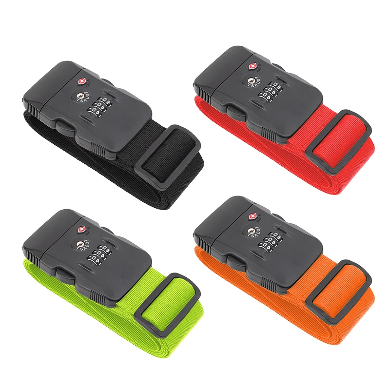 TSA lock  password buckle combination lock luggage strap adjustable cargo buckle strap