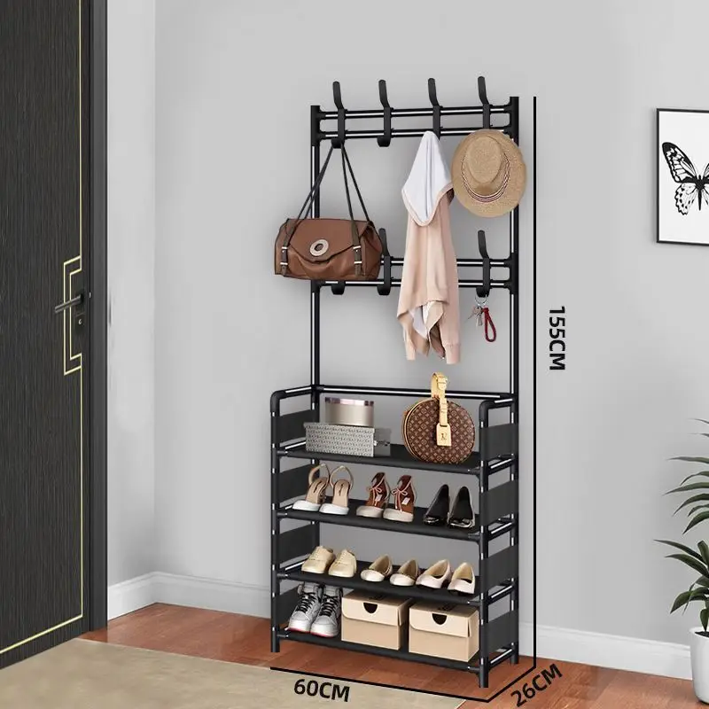 Cheap Price 4 Tier Coat Rack, Hall Tree Shoe Rack For Entryway Shoe Storage Organizer Closet