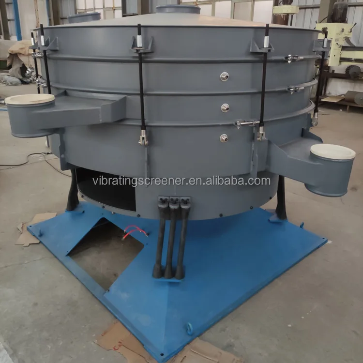 Diameter 2000mm tumbler screen vibrating sieve machine for grading mica calcium carbonate diatomaceous earth