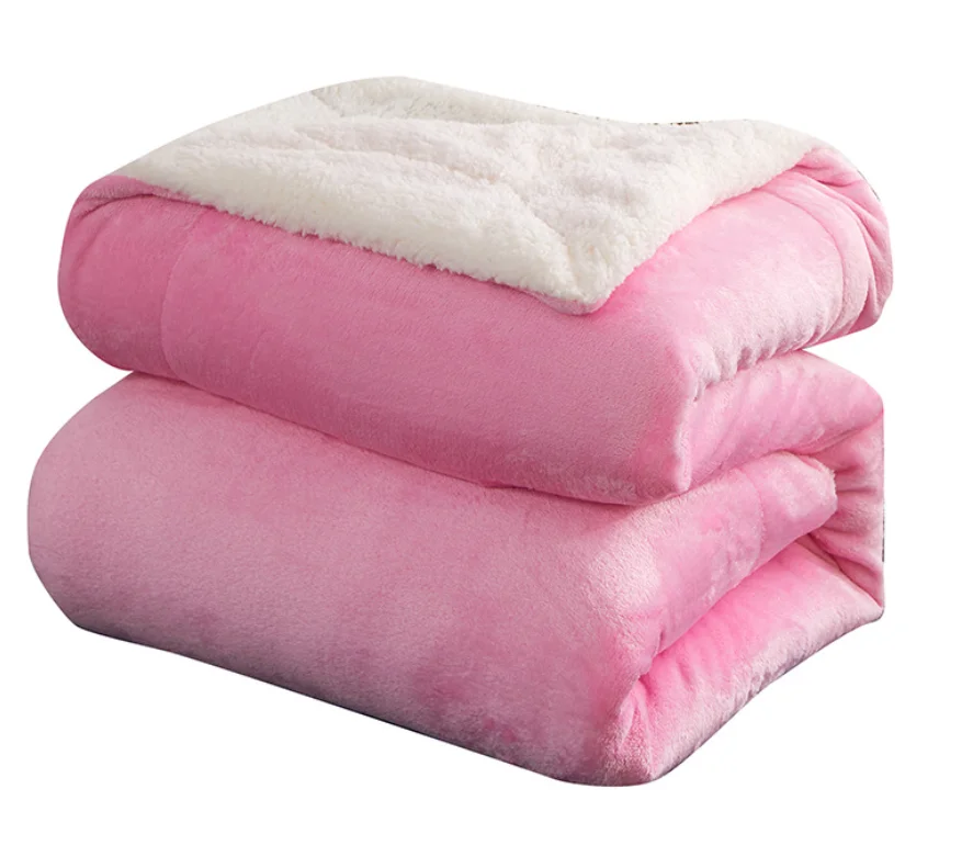 Новый список сублимационных мягких слоев толстых одеял из шерпы ягненка