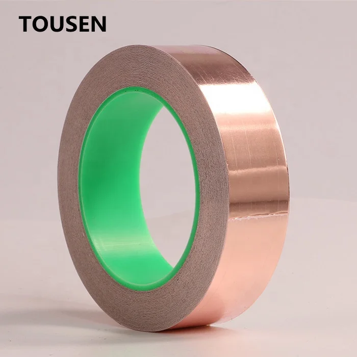 High temperature roll sheets conductive adhesive flakes strip shielding resistance Insulation Tape pure Copper foil tape roll