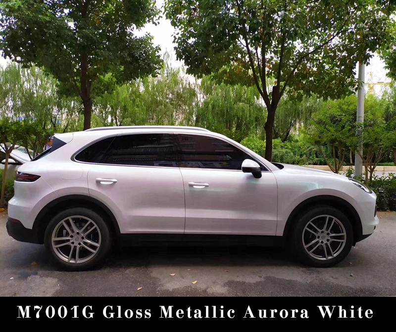 Eaglevinyl Glossy Aurora White Color Full Auto Sticker Chameleon Car Wrap Film